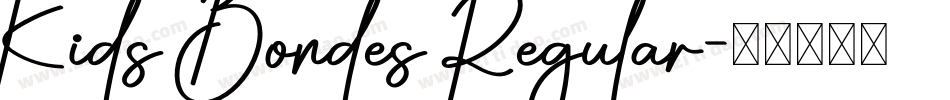 Kids Bondes Regular字体转换